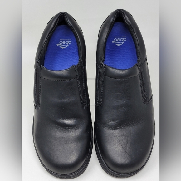 ABEO Men's Size US 10 Black Leather Casual Slip On Loafer Ruben 24R Pre-owned - Picture 7 of 9